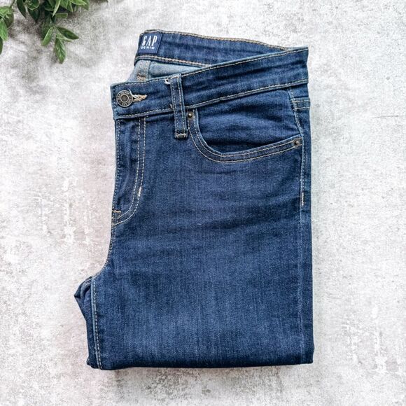Gap High Rise Skinny Jean Dark Wash Size 26 - Picture 1 of 8